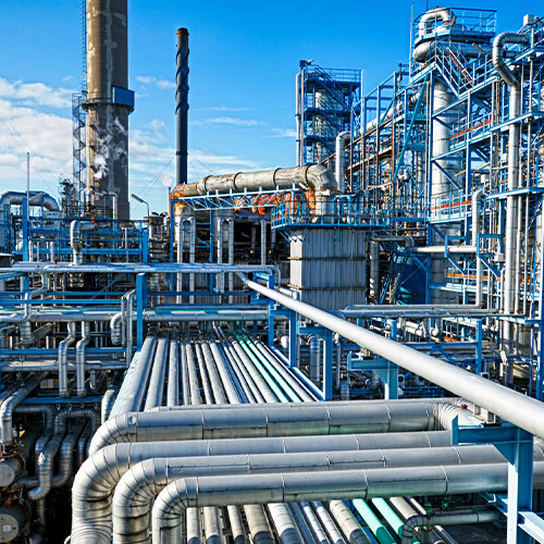 gas pipeline for gas works